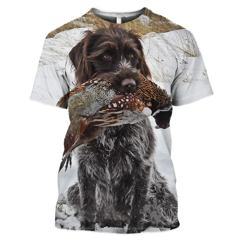 2021Funny Women Streetwear  Top Wild Boar Tshirt Men Jungle Animal Mallard 3D Print Hunt Reed Camouflage T Shirt Guns Hide