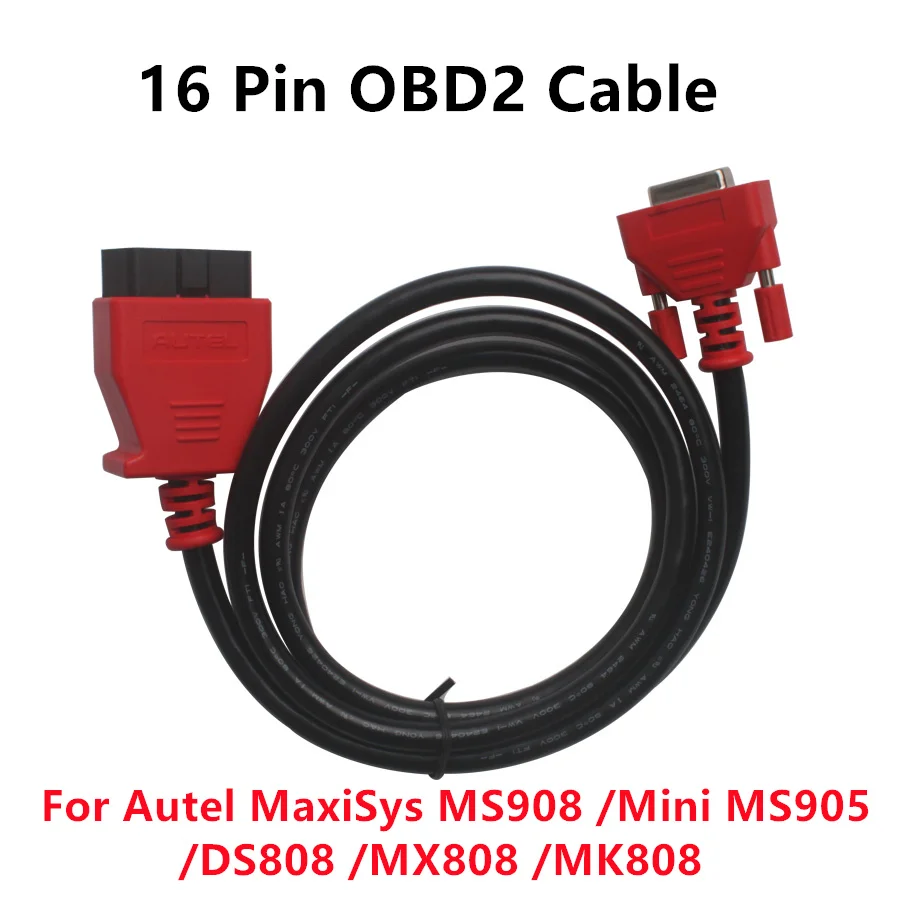 

Main Test Cable for Autel MaxiSys MS908 /Mini MS905 /DS808 /MX808 /MK808 OBD2 Cable 16 Pin Male to Female Extension Connector