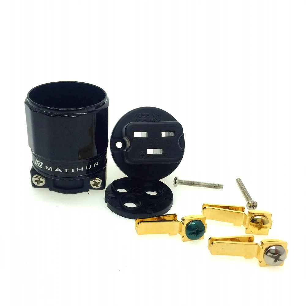 MATIHUR FI-31 Red copper 24k Gold Plated 20A C19 IEC Connector AudioPhile HIFI