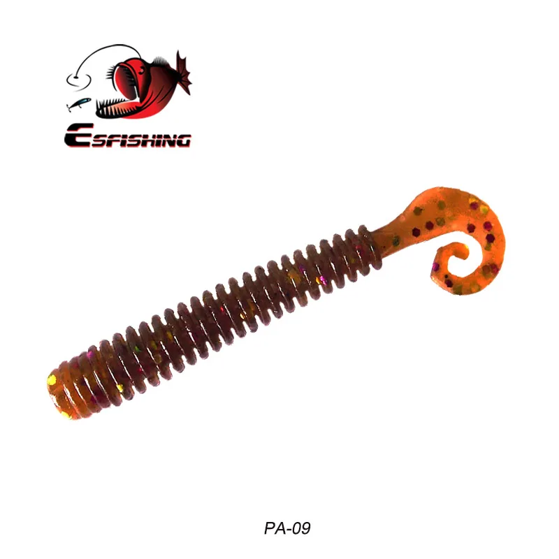 KESFISHING Soft Lure Active Slug 62mm Small G Grub Tail Pesca Fishing Accessories Silicone Isca Artificial Bait