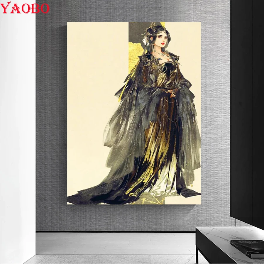 2021 NEW 5D DIY Diamond Painting Chinese Oriental Beauty cross stitch full square/round diamond embroidery mosaic painting