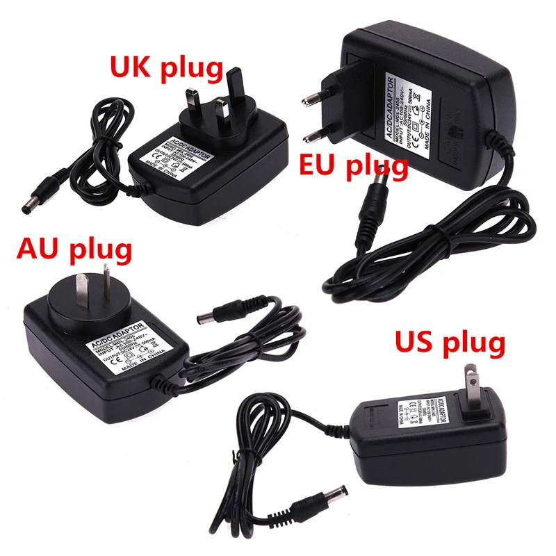 AC/DC Power Supply AU 12V 1.25A 1.5A 2A 2.5A 3A Power Supply Converter 12 Volt Adaptor EU/UK/US/AU Plug 5.5mm*2.5mm Transformer