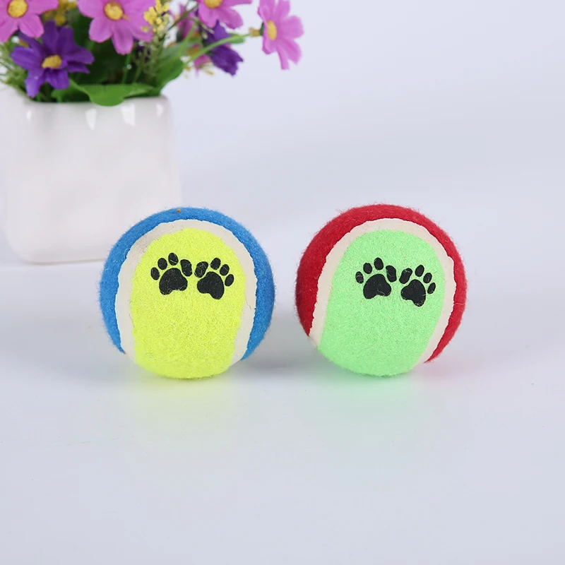 Hond Kauwen Speelgoed Katoen Tennis Ballen Training Bal Molaire Supplies Puppy Chew Ball Outdoor Interactief Speelgoed Schone Tanden Accessoires