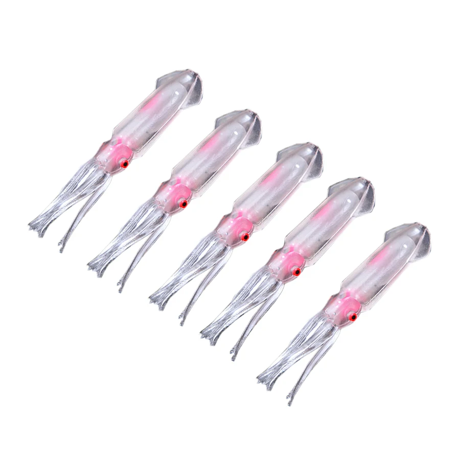 Leurre souple de type spinnerbait pour la pêche en mer, appât Élidéal pour la turlutte, 75mm, 5 unités par lot