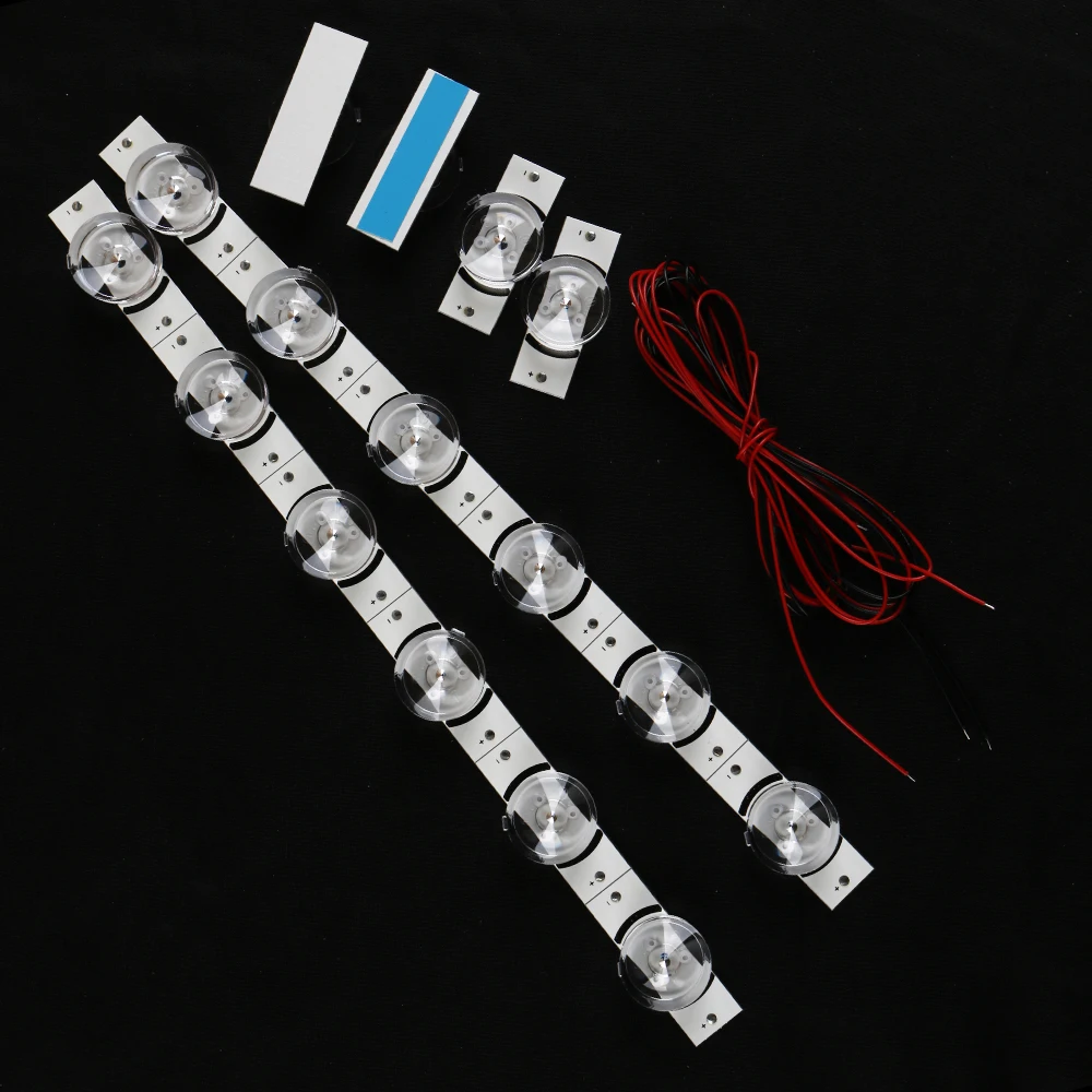 Imagem -02 - Smd lg Lâmpada Beads com Lente Óptica Led Backlight Strip Reparação de tv 2m Cabo 3265 6v 30 Pcs 100 Pcs 200 Pcs