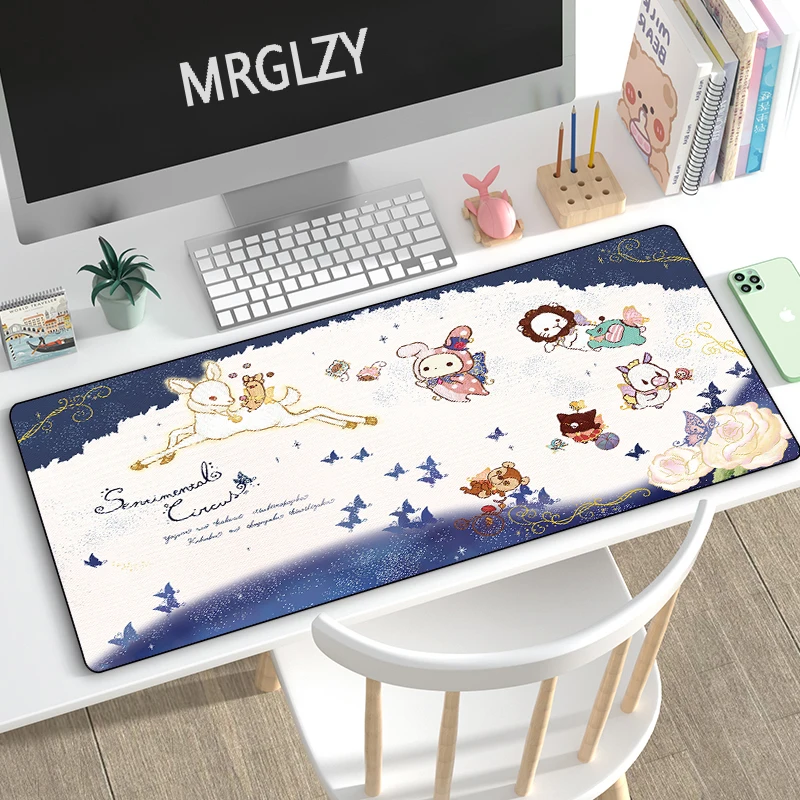 

MRGLZY Cute Cartoon Multi-size 40X90/30X80CM Large Mouse Pad Gaming Peripheral Computer Accessories MousePad Keyboard Desk Mat