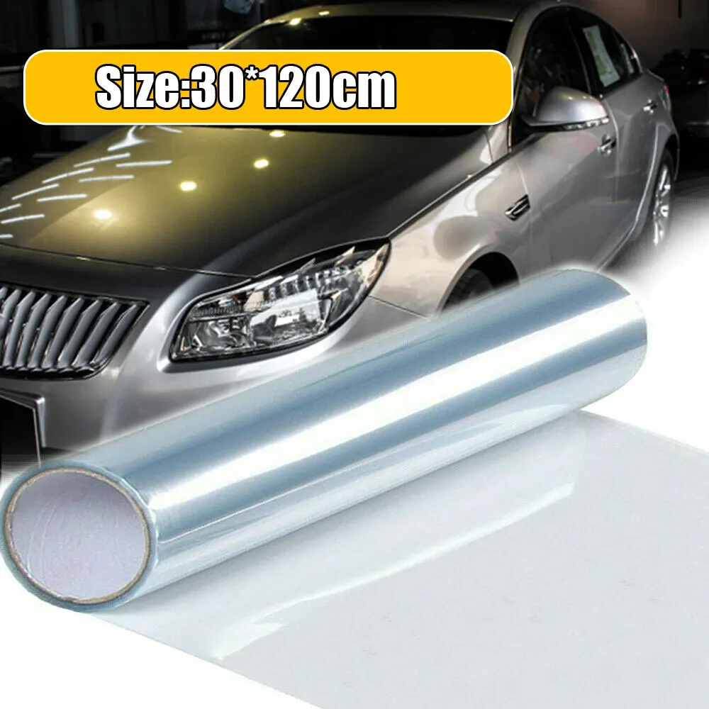 Película protectora de vinilo brillante para faro de coche, Protector de lámpara de parachoques, pegatina para motocicleta, portátil y monopatín,