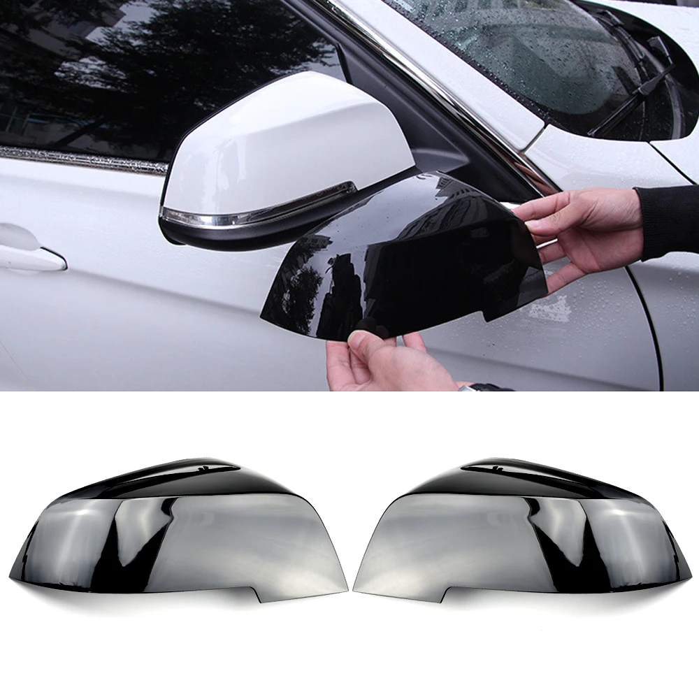 

For Bmw F20 F21 F87 M2 F23 F30 F36 X1 E84 Gloss Black Side Mirror Cover Cap Rearview