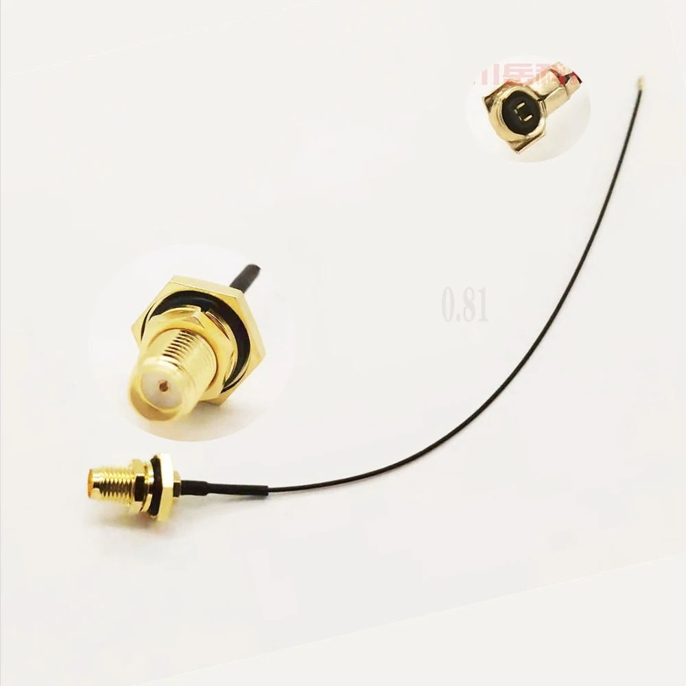 10PCS SMA Pigtail Jumper RP SMA Female to U.FL MHF1 MHF3 MHF4 0.81Cable Sockets Jack Connectors Adapter for WiFi Router GPS AP