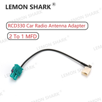 Lemon Shark For VW MIB  RCD330 RCD330G  RCD330 Plus Car Radio Antenna Adapter 2 To 1 MFD