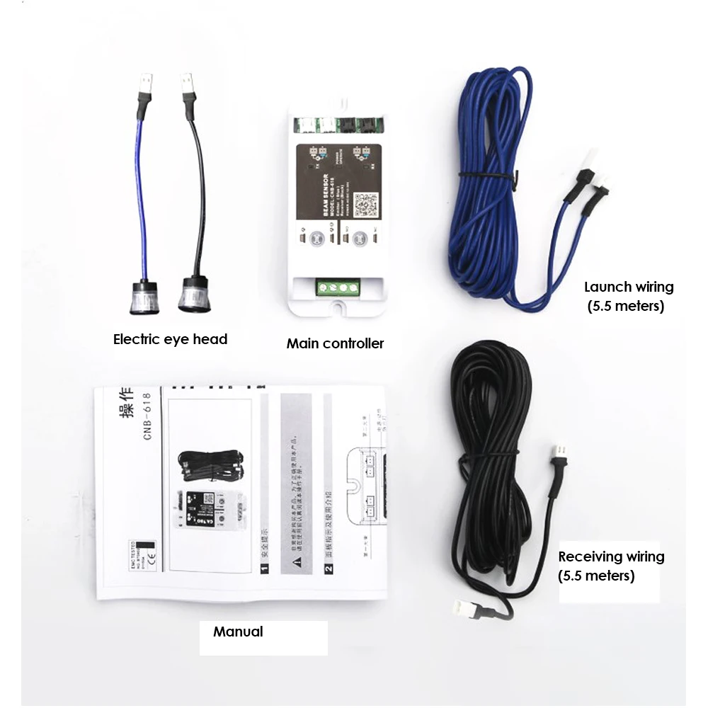 10m elektronisch veiligheidslicht automatische deurveiligheidsstraalsensor Foto-elektrische straalsensor (enkele / dubbele straal)