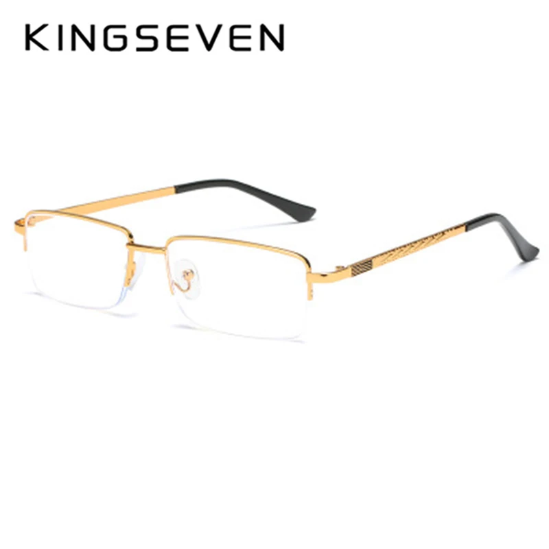 

KINGAEVEN Fashion Half Frame Reading Glasses Presbyopic Eyewear Male Female Far sight Glasses With Strength +50+100 To +600