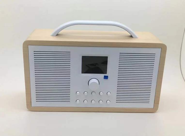 Rádio popular do dab/fm do desktop da casa com trilha dobro do orador de bluetooth