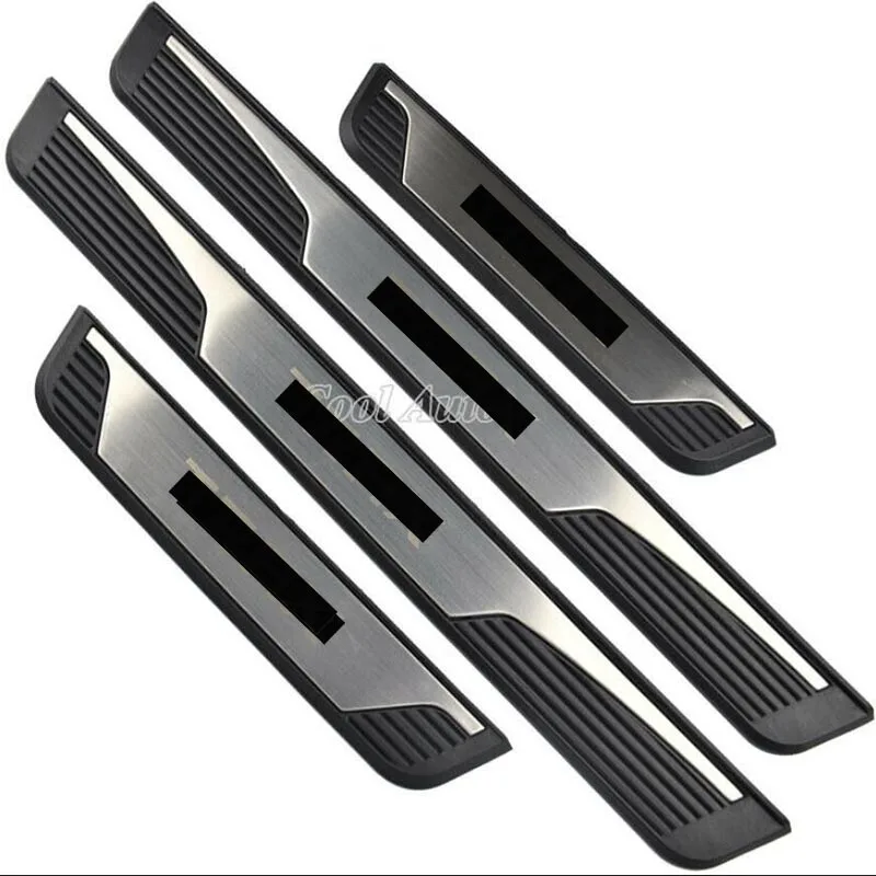 

For Chevrolet TRAX Accessory 2014-2019 High quality stainless Car Door Sill Scuff Plate Protectors Trim 4pcs