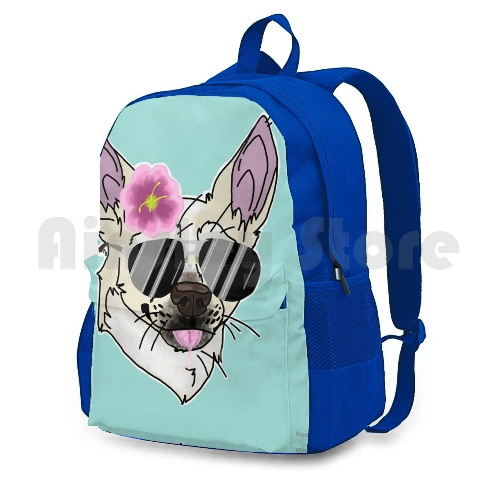 What'S Up Dog ? Outdoor Hiking Backpack Waterproof Camping Travel Cool Dogs Dog Love Chihuahuas Fuzzy Cute Critters Sweet