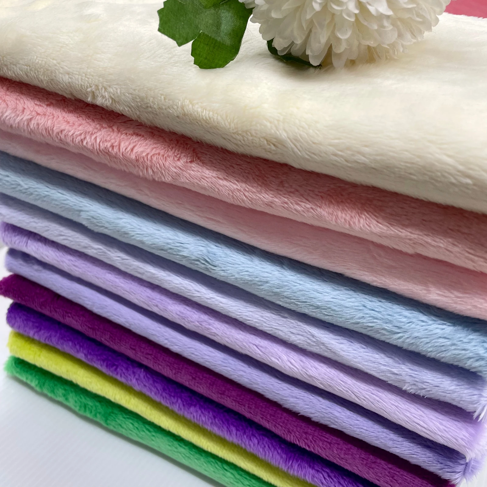 5mm Pile 1PCS Super Soft Fabric 45x50cm Handmade DIY For Sewing Pillow Doll Toy Home Textiles Fabric 100 Colors