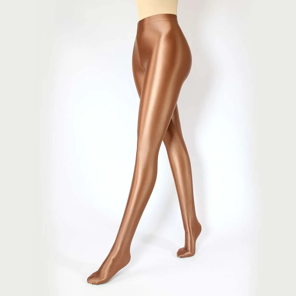 XCKNY  satin glossy opaque pantyhose shiny wet look tights glossy Leggings slim high elasticity yoga swim soprt glossy pants