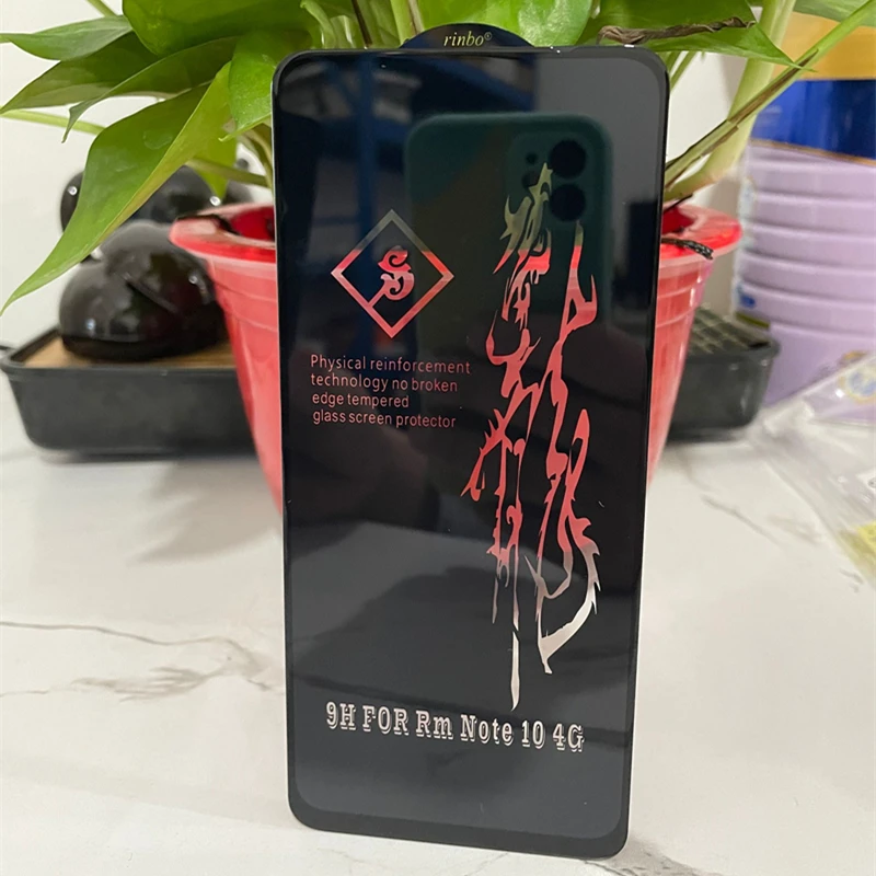 10000D Tempered Glass For Xiaomi Redmi Note 10 4G 12 Pro POCO X3 X5 M3 C3 M2 Screen Protector ON Redmi 9 9A 9T 9C 12T Protective