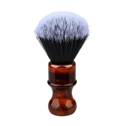 Shaving Brush Silvertip Synthetic Badger Hair with Resin Handle Anbbas for Men Professional Wet Shaving 24 mm Amber