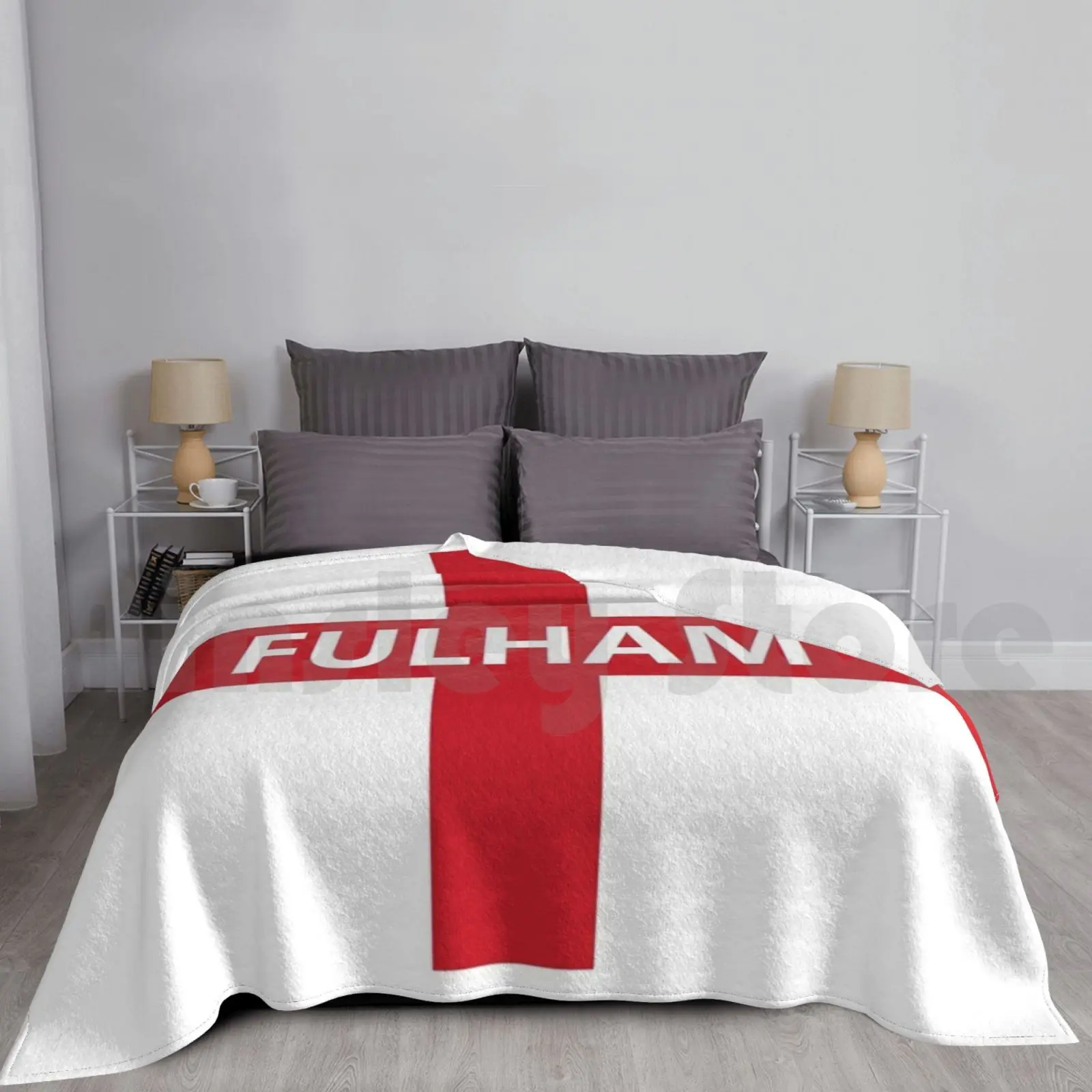 Fulham & Inglaterra bandera manta moda personalizada Fulham Inglaterra Fulham Inglaterra St George Inglaterra bandera fútbol