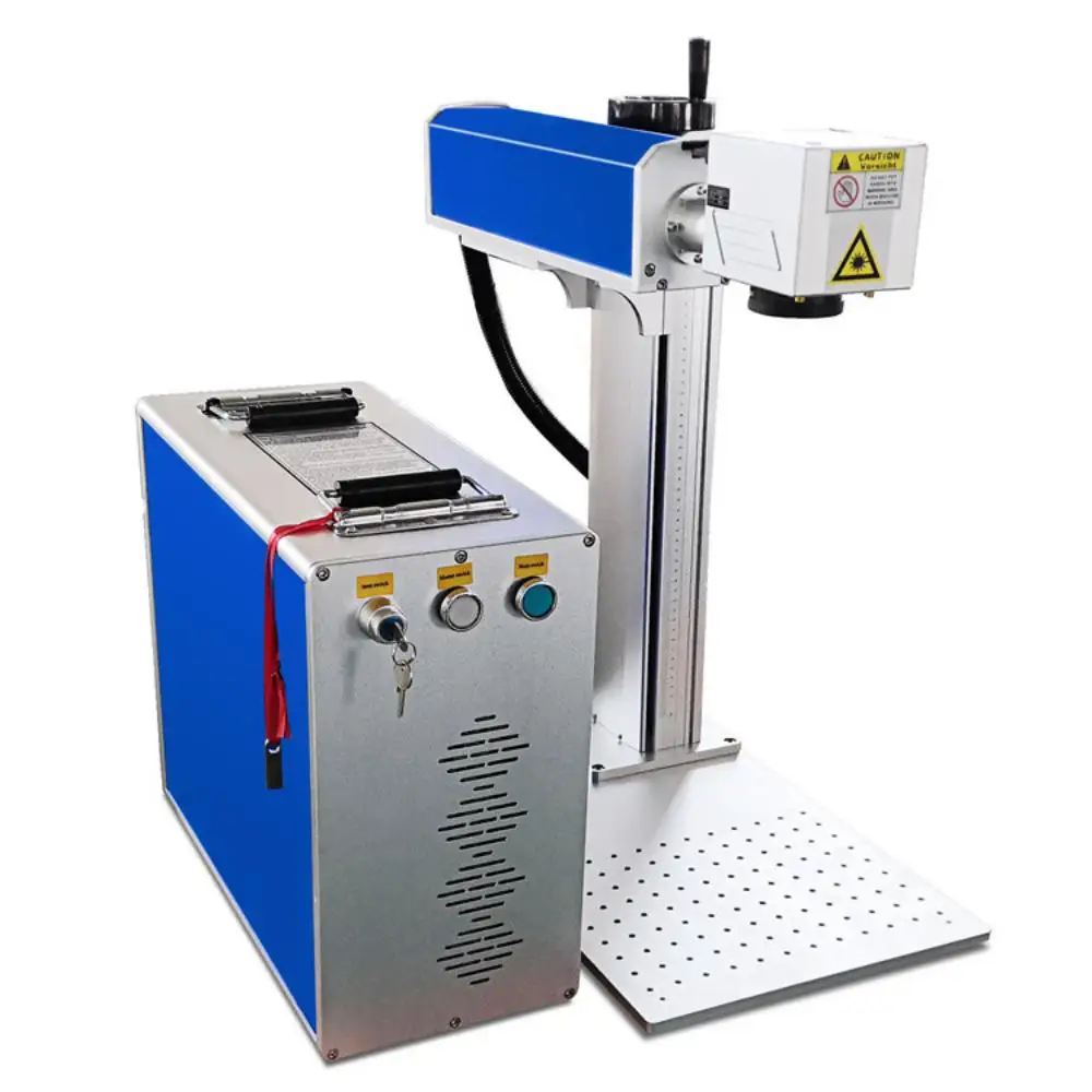 Raycus 20w 30w 50w Fiber Laser Marking Machine for Metal Engraving Jewerly Steel Aluminum Copper Plastic Wood Acrylic Leather