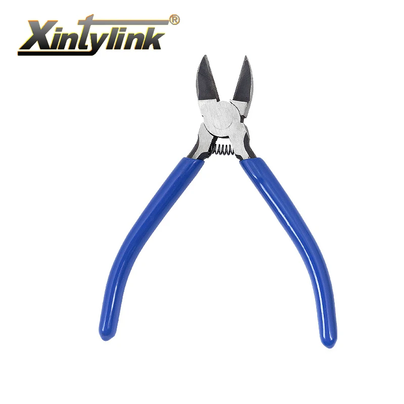 xintylink Diagonal Cutting Pliers 5 6 Inch Wire Stripping Tool Cutter Cable Burrs plastic Nipper Electricians DIY Repair Hand