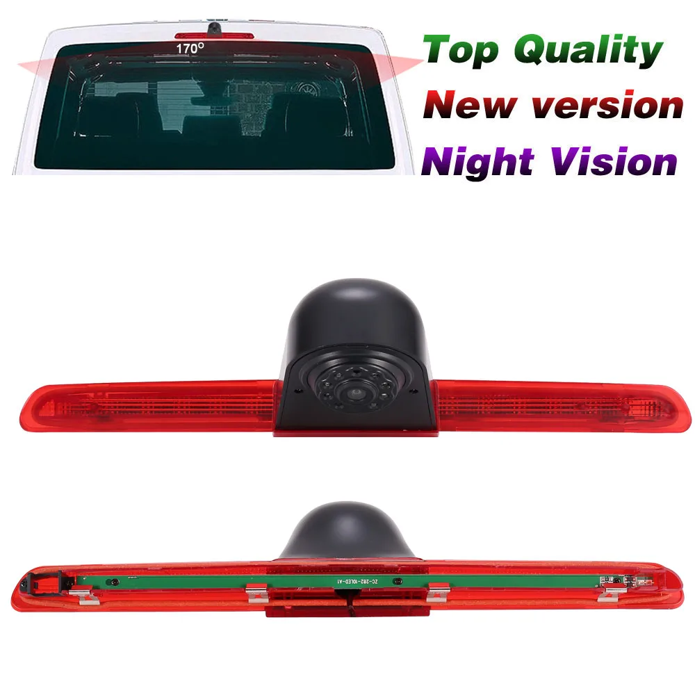 

Car rear view back camera for VW T6 Caravelle Business mit heckklappe dritte 3 bremsleuchte night visi waterproof