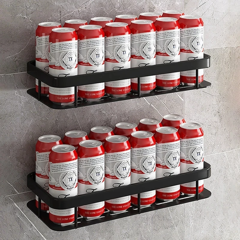 Soporte de champú para baño, estante de ducha sin perforaciones, estantes de esquina, organizador de almacenamiento de cocina, juego de accesorios