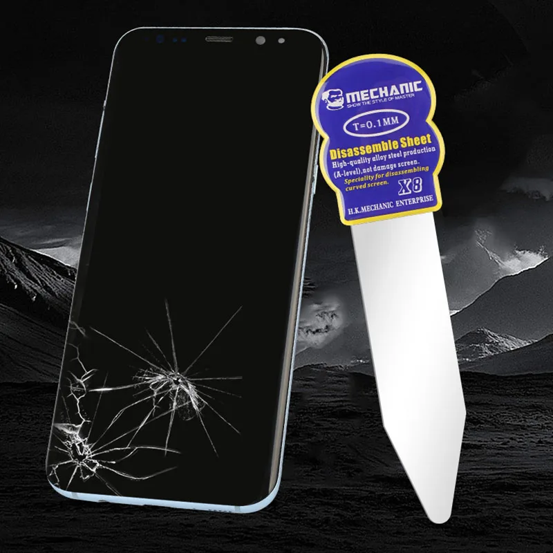 5pcs meccanico X8 ad alta tenacità smontaggio professionale schermo curvo strumento di apertura leva in acciaio legato per strumento di riparazione del telefono cellulare
