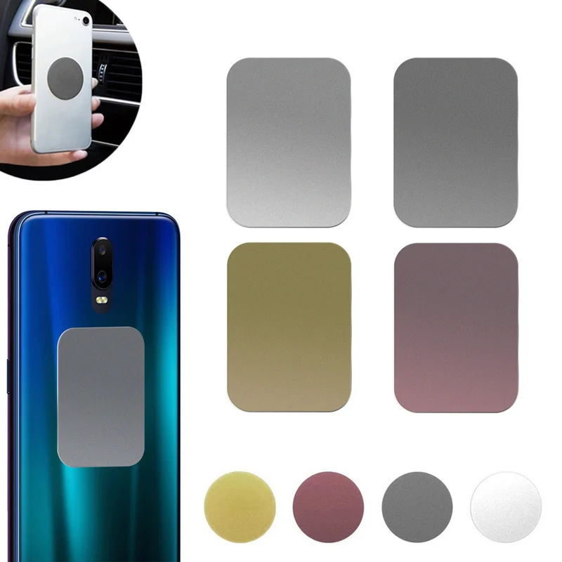 1PC 0.3mm Ultra-thin Sticker Metal Plate for Magnetic Phone Holder  Double-sided Adhesive Iron Sheet for Magnet Bracket