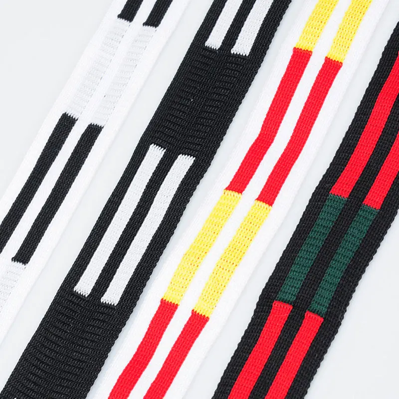 

5M 25mm White Black Green Red Stripe Ribbons Horizontal Mesh Pulls Knitting Trousers Side Clothing Bag Diy Sewing Accessorie O11
