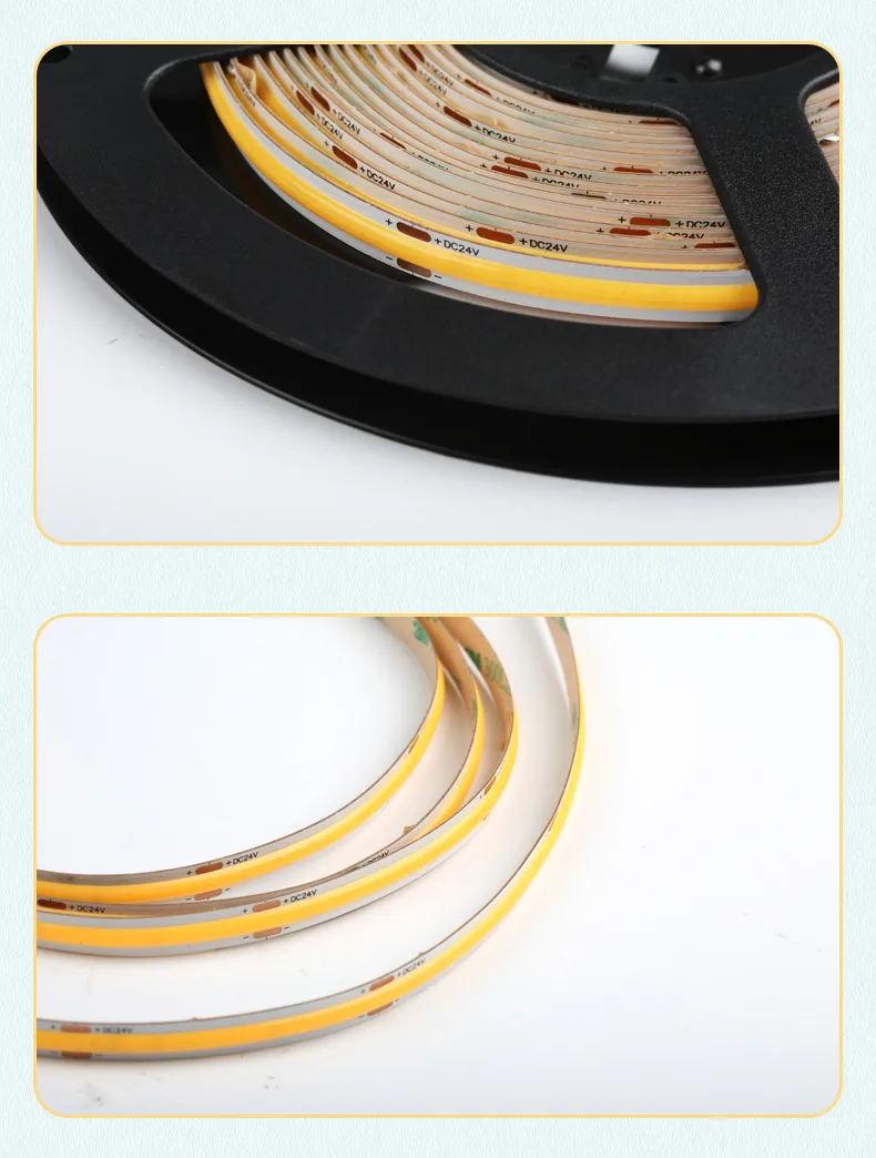 DC12V COB-LED-Streifenleuchte 480 LEDs CE RoHS flexibles Licht COB-LED-Streifenleuchte für Küchenschränke – Detail 8