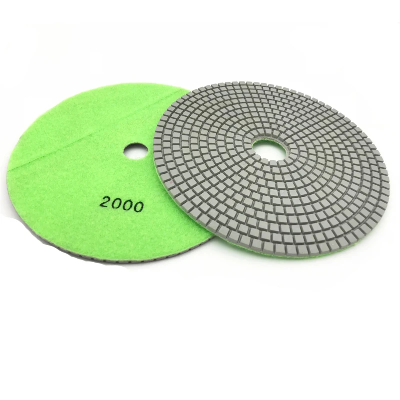 콘크리트 시멘트 연삭용 7 인치 180mm 습식 건식 다이아몬드 바닥 연마 패드, 폴리싱 패드