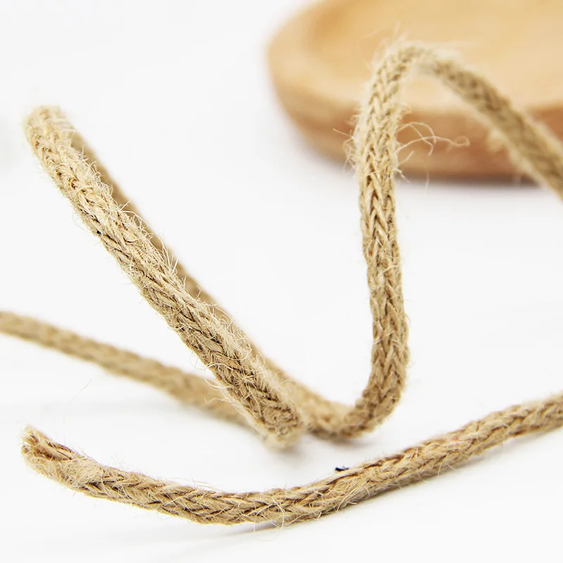 10Yardjute rope vintage decorative thickness tag rope DIY Wedding Birthday Wedding Decoration Rattan Gift Bouquet Packaging Rope