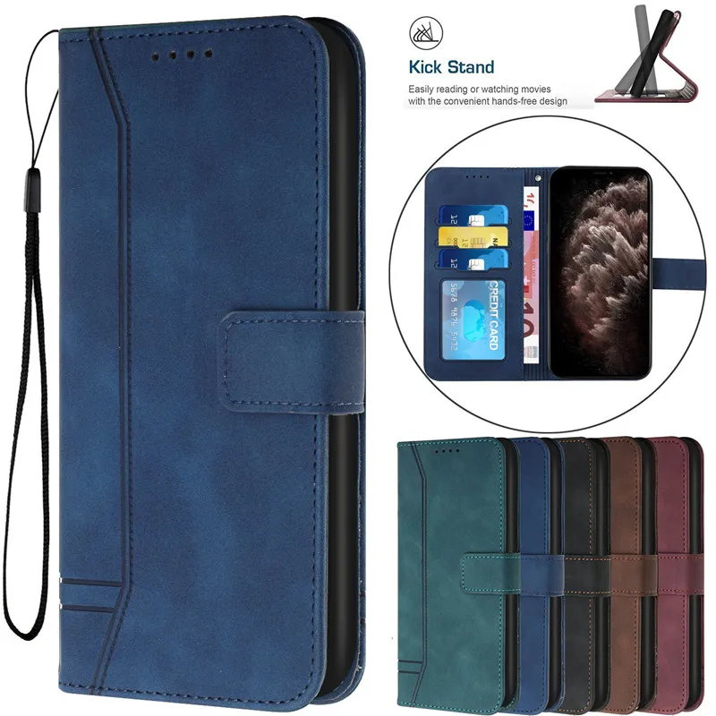 SMILE Case for Huawei P20 P30 P40 P50 P10 Pro P8 P9 Lite 2017 P Smart Z S 2019 2020 2021 Funda Flip Magnetic Wallet Leather Case