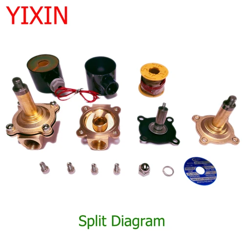 Imagen 2 del producto Válvula Solenoide eléctrica, 1/4 "", 3/8"", 1/2 "", 3/4"", 1 "", DN8/10/15/20/25/50, neumática normalmente cerrada para agua, aceite y aire, 12V, 24V, 220V