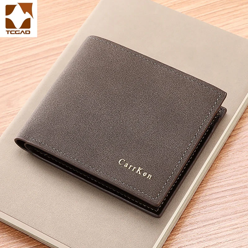 dull polish wallet men Vintage small carteiras dollar thin purse black/brown/coffee Pocket wallet PU leather billetera cuzdan