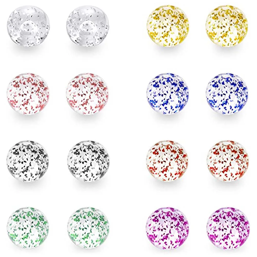 12pcs Nipple Rings + 48pcs Replacement Balls 14G Tongue Rings Nipple Straight Barbells Surgical Steel Nipplerings Bar Body Pierc