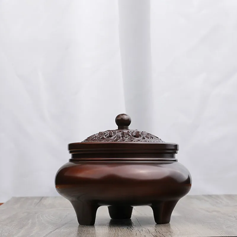 Large incense burner, pure copper, home furnishings for Buddha sandalwood stove incense holder  incense burner