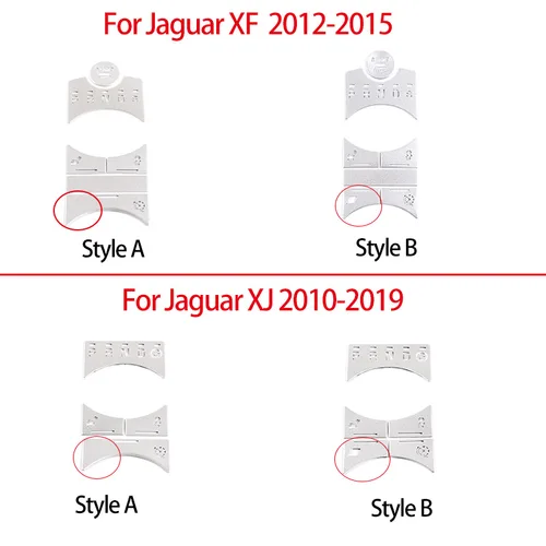 Imagen 2 del producto Pegatina de decoración de botón de Panel de cambio de Control Central Interior de coche, accesorios de coche, modificación de coche, Jaguar XF XJ 2010-2019