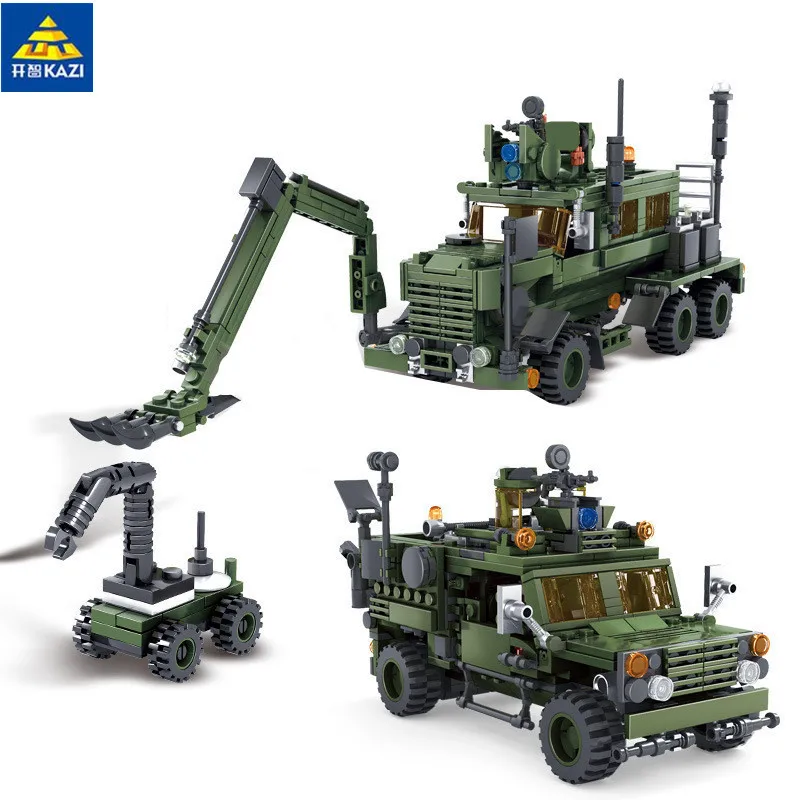 

2 In 1 Field Army Series 560pcs Missile Launcher Military Building Blocks Brick Toy 84040