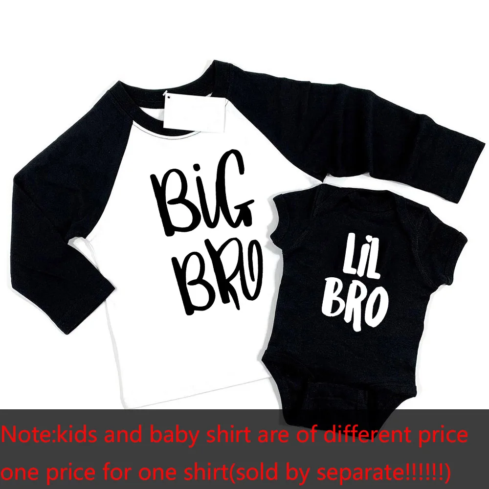 Big Brother Little Brother Shirts Matching Brother Raglan Shirt Baby Boy Announcement Coming Home Outfit Big Bro Lil Bro Tops