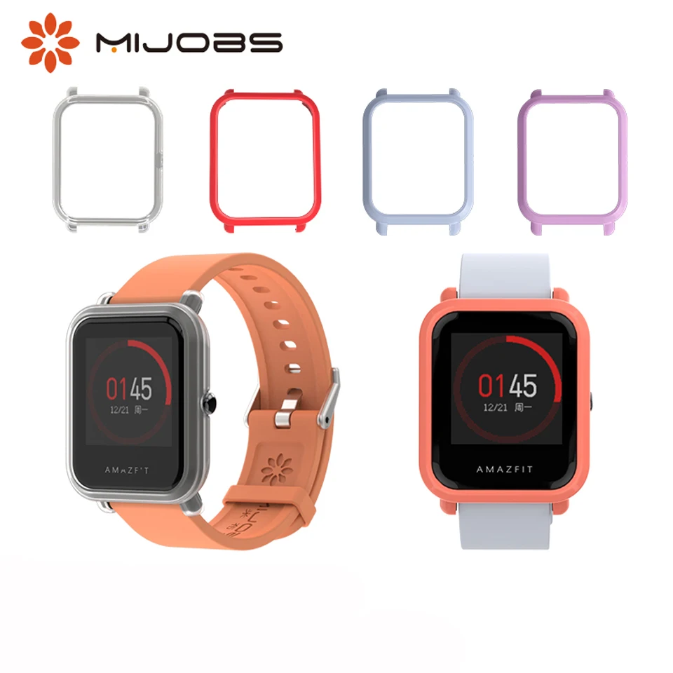 Protective Case Cover Plastic for Huami Amazfit Bip BIT Youth Band Smart Watch Strap PC Protector Accessories for Amazfit Bip
