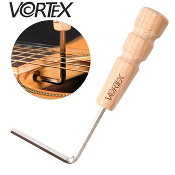 VORTEX 기타 도구 4mm 나무 손잡이 - 어쿠스틱 기타 특수 렌치, 확장 버전, 육각 조정 넥 렌치.