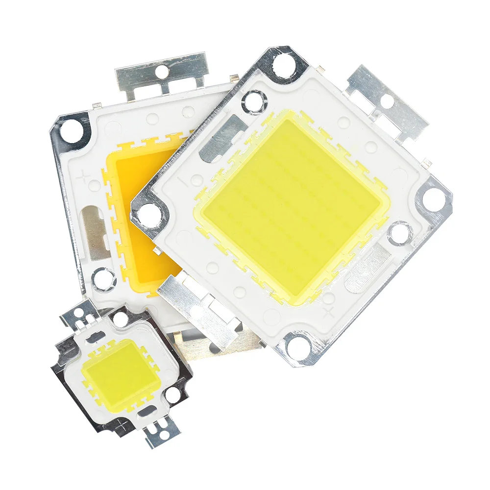 Chip LED COB de 10W, 20W, 30W, 50W, 100W, CC 9-12V, 30-36V, reflector para jardín, cuentas de luz LED integradas