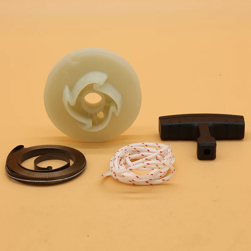 Kit de corda de arranque para motosserra, rebobina, polia, compatível com husqvarna 362, 365, 371, 372, 385, 390, peças de motosserra de jardim