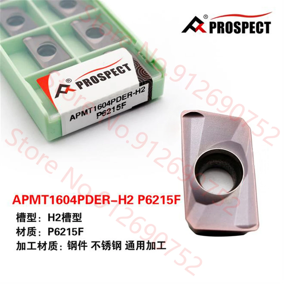 Prospek APMT1135PDER/APMT1604PDER-H2/APMT1135PDER-M2/APMT1604PDER-M2 P6215F Karbida Sisipan 10Pcs/Kotak