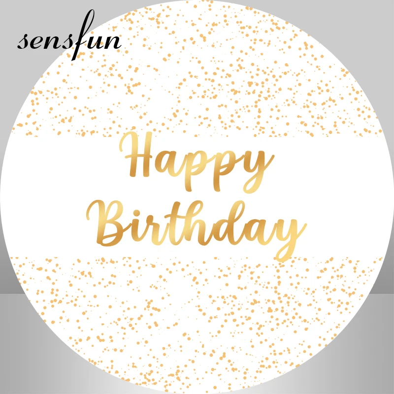 4 خيارات الفضة الذهب أسود أبيض بريق غطاء خلفية مستديرة للصور استوديو الكبار حفلة عيد ميلاد دائرة خلفية مخصصة