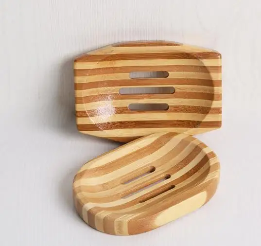 Wooden Soap Dishes Trapezoid Soap Dish Natural Wood Soap Box Bath Holder Soap Ecological Care