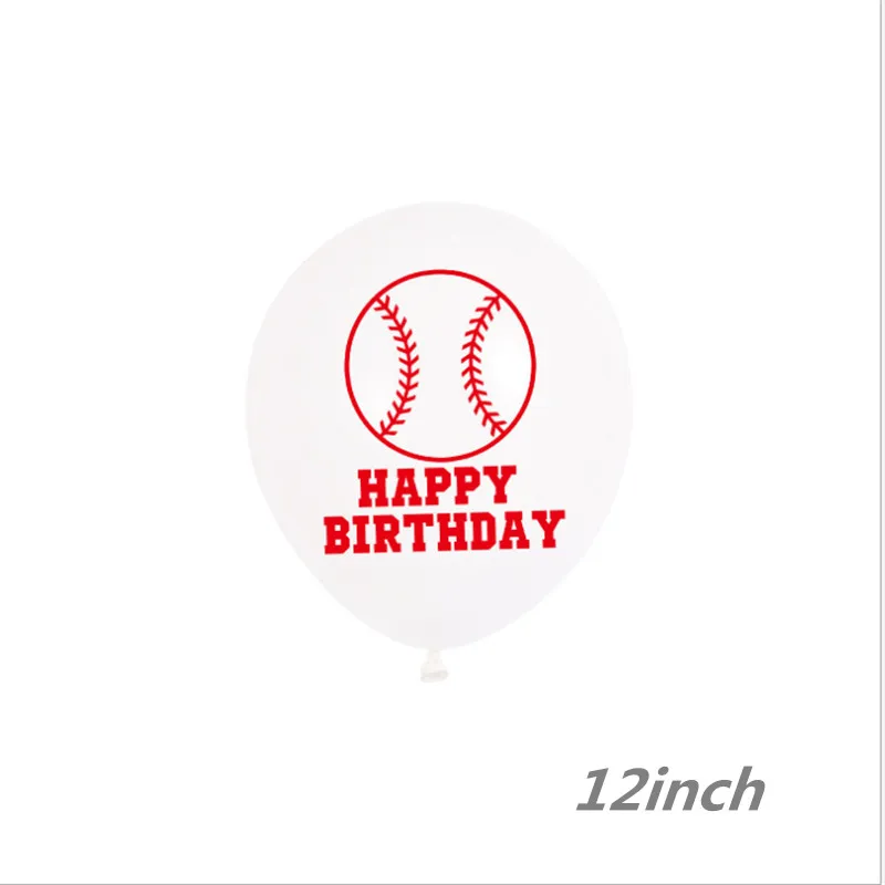 9/18PCS 12 Inch Baseball  Latex Balloons, Sports, Themes, Baby Shower, Children\'s Birthday Party Decoration